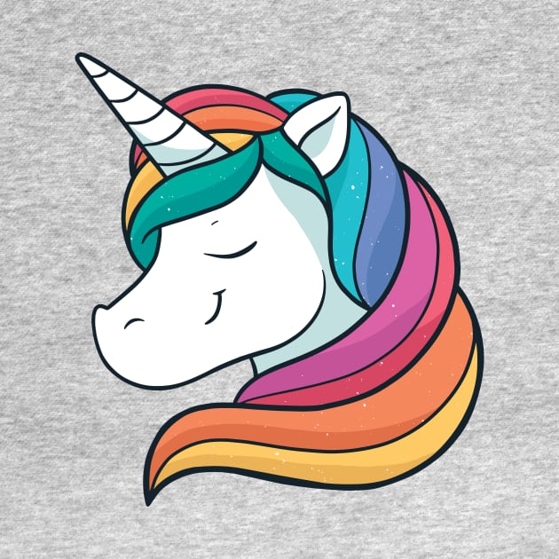 Cute Rainbow Sparkle Unicorn by SLAG_Creative